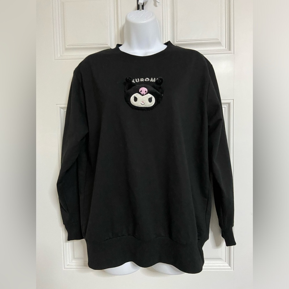2- Sanrio Black Kuromi Pullover Sweatshirt - Gem